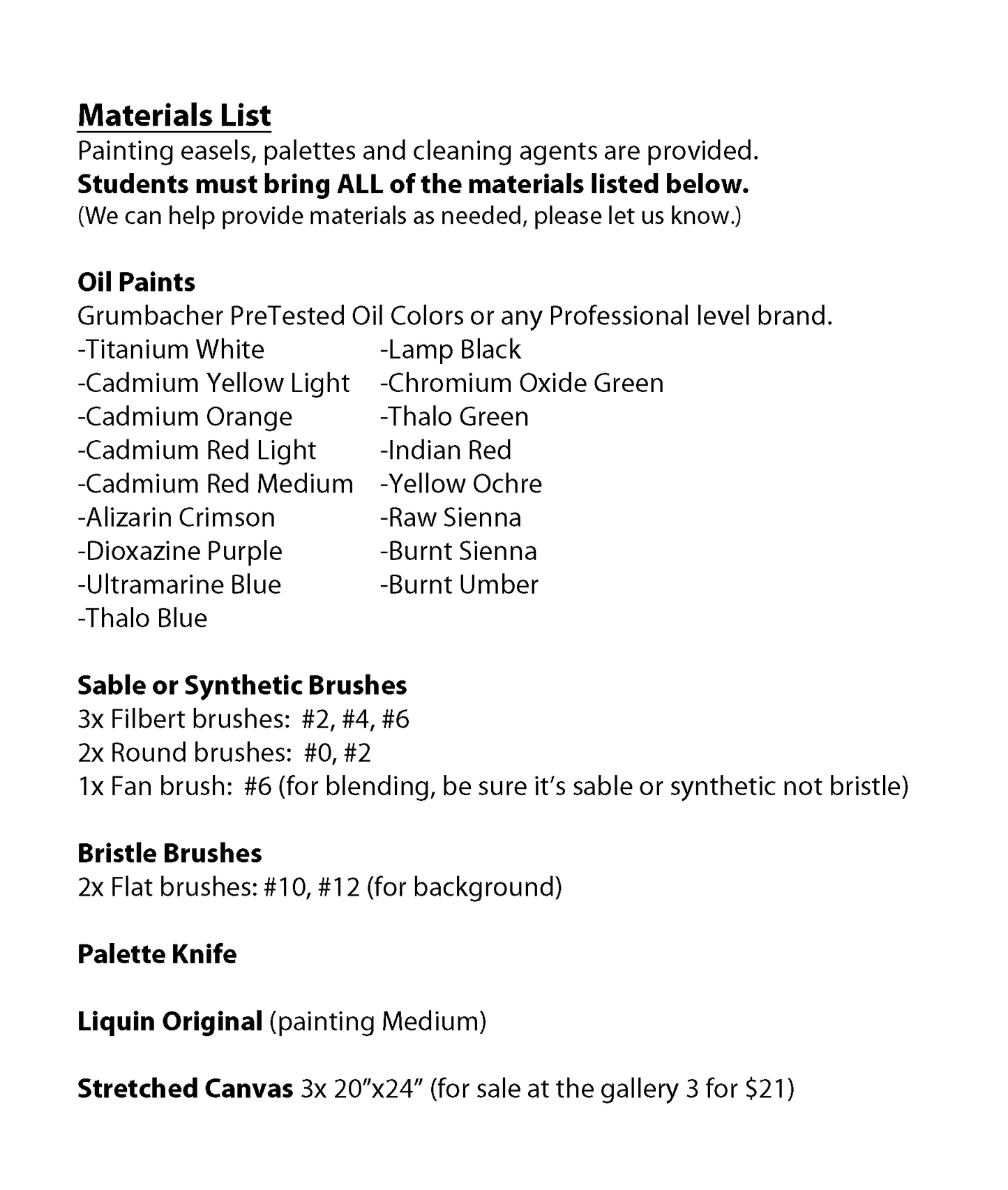 Monthly Art Classes with Rino Gonzalez
