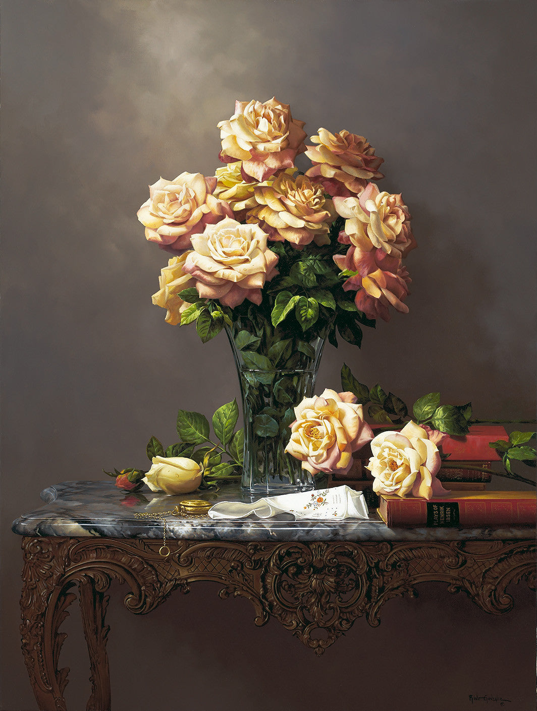 Rose Blooms from Her Garden