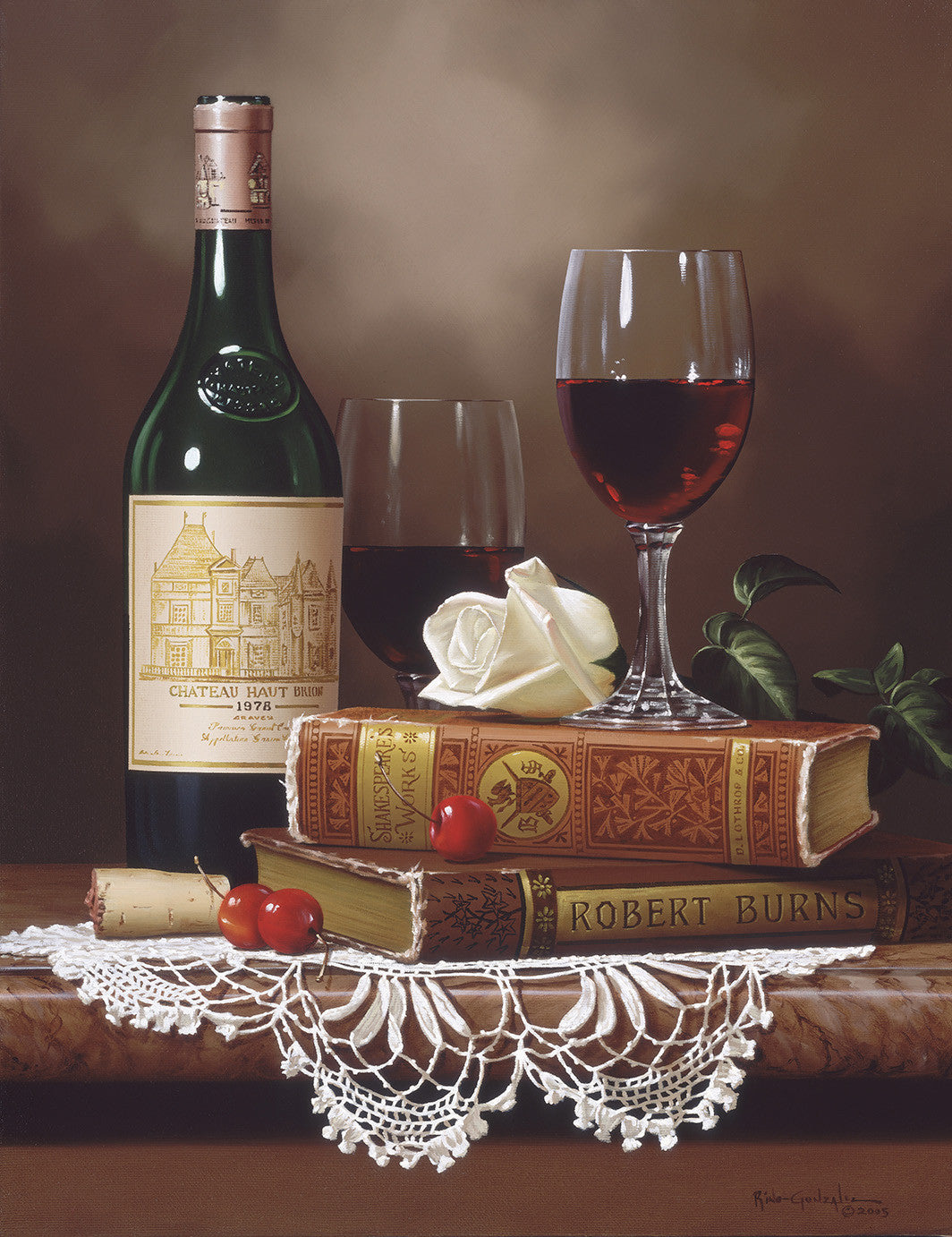 White Rose & Cherries